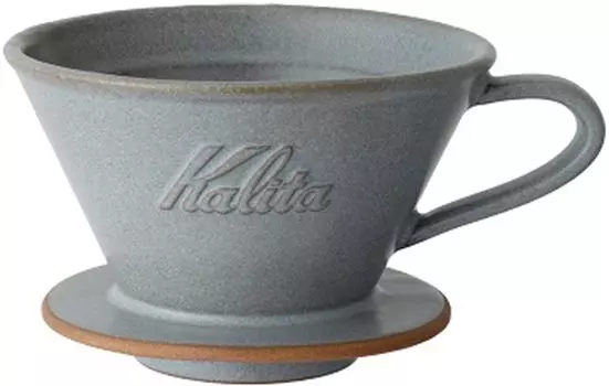 Кофеварка Kalita Kalita Mino Ware, керамическая посуда с высокой степенью сохранения тепла, для 2–4 человек DACHI Kalita MI185 Sand Grey Wave Series, сделанная в Японии