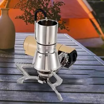 Кофеварка Moka Pot для кемпинга, эспрессо-машина, дистиллятор для кофе, кофеварка Moka Pot из нержавеющей стали для кемпинга на открытом воздухе, аксессуары серебряный