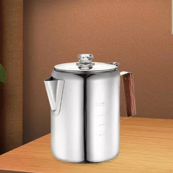 Кофеварка Посуда Портативная Легко чистить Удобная ручка Костерница