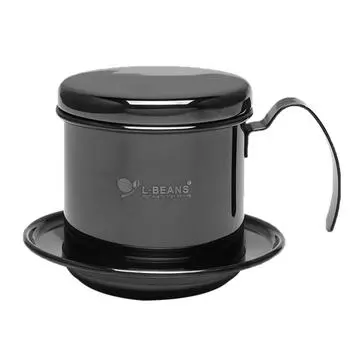 Кофеварка с фильтром из нержавеющей стали, кувшин для кофеварки с ручной капельницей чёрный