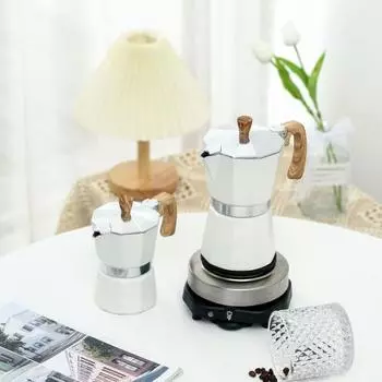 Кофеварка Yousheng Moka Pot, кофеварка эспрессо, легко моется, кофеварка на плите, алюминиевый итальянский дизайн, кубинская кофеварка для насыщенного вкуса 150ML розовый