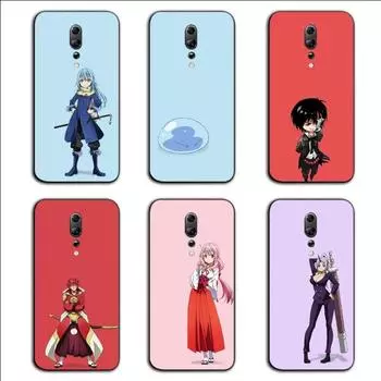 Когда я перевоплотился в чехол для телефона Slime для OPPO Find X5 X3 X2 A93 Reno 8 7 Pro A74 A72 A53 Мягкий черный чехол для телефона OPPO Find X5