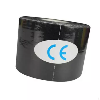 Когезивная лента 7.5x500 см водостойкая запястье лодыжка для рук тело тренажерный зал чёрный