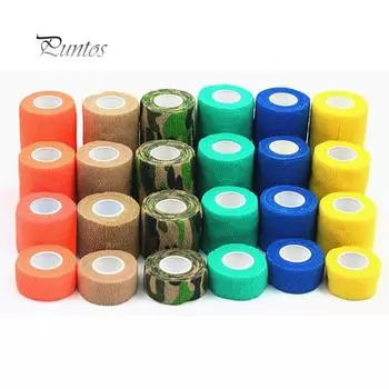 Когезивная самоклеящаяся эластичная бинтовая лента S разноцветный