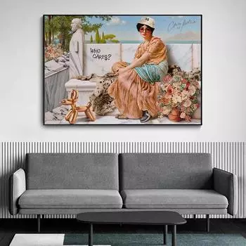 Кого волнуют изысканные женские образы в современном искусстве масляной живописи? Настенные плакаты скандинавских стран 21cm30cm NoFrame