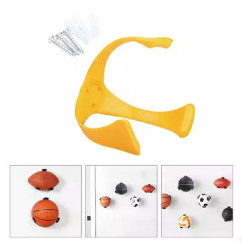 Коготь держателя стойки для хранения мячей для баскетбола, футбола, регби красный