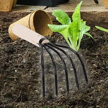 Коготь для садовых граблей с 5 зубцами. Практичный, простой в использовании, легкий в использовании. 23cmx10cm