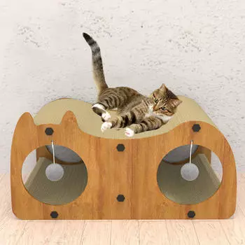 Когтеточка для кошек, царапающая туннель, коготь, игрушка, защита для мебели, коврик для котенка