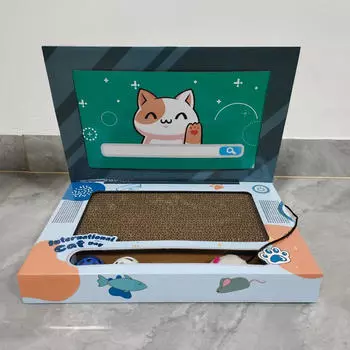 Когтеточка для кошек Игрушка для ноутбука Складная мебель для котят Картонная