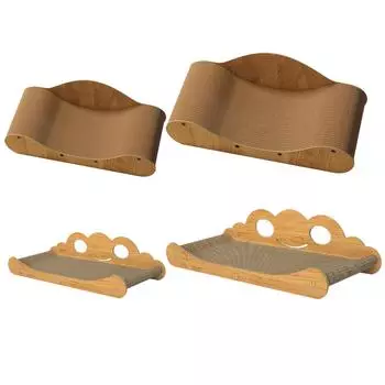 Когтеточка для кошек из гофрированного картона, диван-кровать, стул для шлифовки когтей, коврик для кошек, роскошный кошачий уголок для домашних кошек M