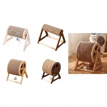 Когтеточка для кошек из гофрированной бумаги, коврик для шлифовки когтей с подвесной игрушкой, игрушка для шлифовки кошек, игрушка для игр в помещении 2