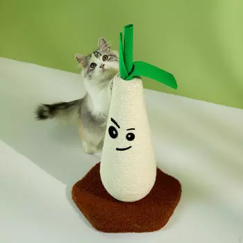 Когтеточка для кошек из сизаля, дерево для милых котят и кошек, когтеточки, высота 15 дюймов, интерактивная когтеточка, домашнее животное