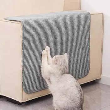 Когтеточка для кошек из сизаля, самоклеящаяся, настенная, напольная, горизонтальная и вертикальная, для домашних животных