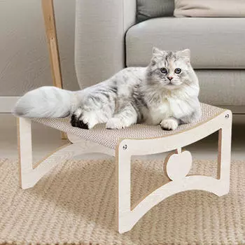 Когтеточка для кошек Картонная кровать для домашних животных Прочная игровая мебель Подставка Интерактивная игрушка