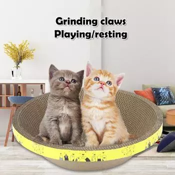 Когтеточка для кошек, коврик для кошек, гнездо, защитная мебель, шлифовальная когти, утолщенная чаша, когтеточка для кошек, картон, товары для животных