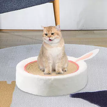 Когтеточка для кошек, миска, кошачья кровать, шлифовальный коготь, шезлонг, царапина, гнездо, когтеточка для отдыха Undyed Rope