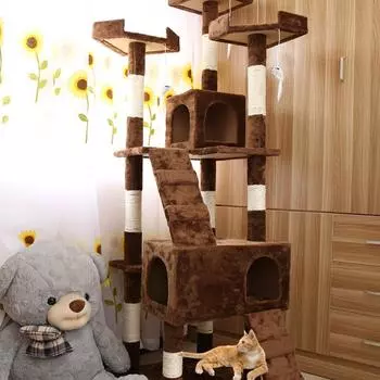 Когтеточка для кошек, мягкая панель смыва из сизаля, альпинист для домашних кошек бежевый