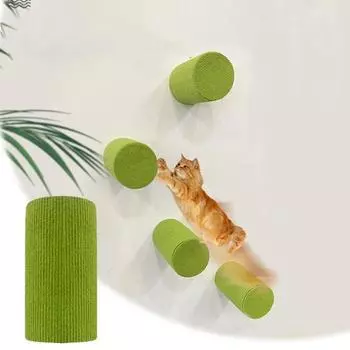 Когтеточка для кошек, настенное крепление, самоклеящаяся защитная доска для мебели, товары для домашних кошек S светло-серый