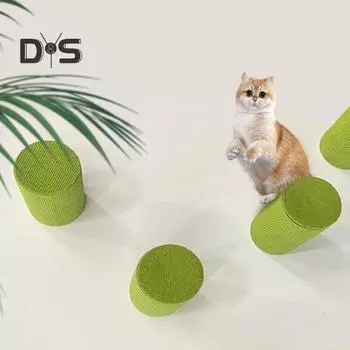 Когтеточка для кошек, настенное крепление, самоклеящаяся защитная доска для мебели, товары для домашних кошек S бежевый