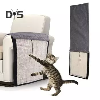 Когтеточка для кошек Охлаждающая подставка для когтеточек с большой поверхностью Игровая подушка из сизаля Сохраните свой диван Когтеточка с кошачьей мятой Двойная загрузка высокой плотности S