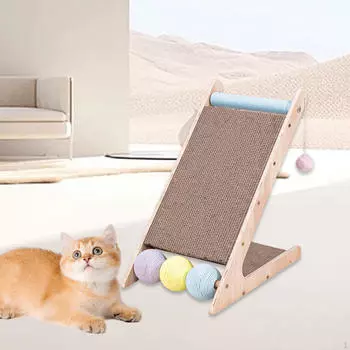 Когтеточка для кошек, пандус, когтеточка, защитная мебель, коврик для когтей, доска, игрушка, мячи для 27cmx29.5cmx33.5cm