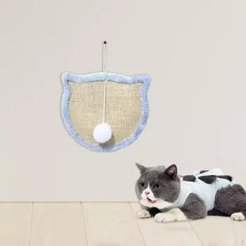 Когтеточка для кошек, подвесная прочная игрушка для домашних животных, веревка из сизаля для домашних кошек, износостойкая Cat Head