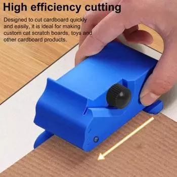 Когтеточка для кошек, резак для картона, прочный, портативный, самодельный, когтеточка для кошек, картонная полоска, ручные режущие инструменты, подарок любителям кошек чёрный