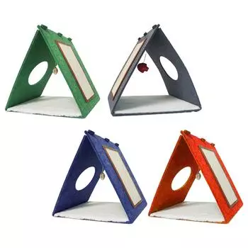 Когтеточка для кошек с колокольчиком для домашних кошек, игрушка-когтеточка для маленьких, средних и больших кошек, играющая, тренирующая кошку, шлифующая когти для кошек серый