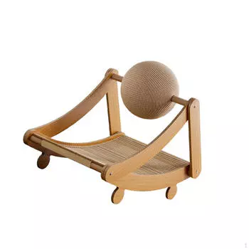 Когтеточка для кошек с шариком-когтеточкой, игровая игрушка-гнездышко для кошек, сизаль S