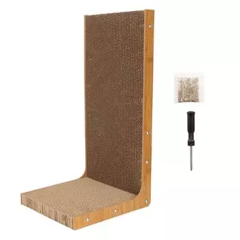 Когтеточка для кошек, шлифовальная доска для когтей, устойчивая к царапинам, кошачья мята, забавная гофрированная доска для кошек