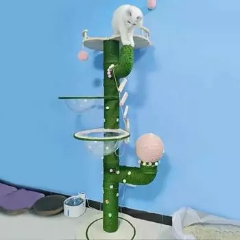 Когтеточка для кошек своими руками Сизалевая веревка Большие деревья Высокие башни Скребок Кровать для кошек Домашние животные Игрушки для дома Аксессуары Полуфабрикаты High 140CM