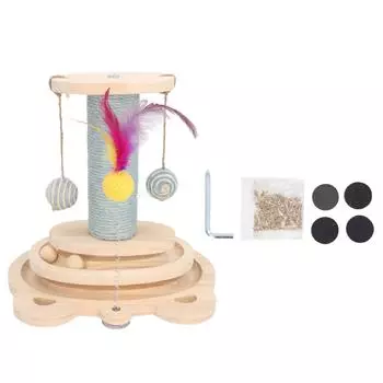 Когтеточка для кошек, универсальная, прочная, интерактивная, для обучения кошек лазанию по дереву, для дома