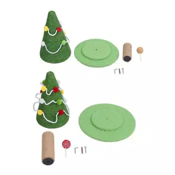 Когтеточка для кошек в стиле рождественской елки, сизаль, защитная мебель, устойчивая конструкция, кошачье дерево, кошачий столб f Medium: 30 X 54cm / 11.8 X 21.