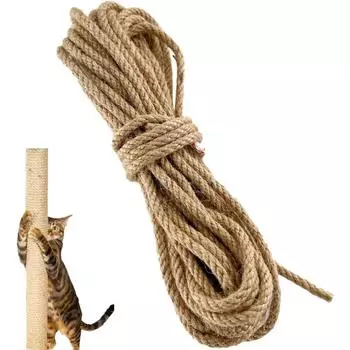 Когтеточка для кошки Сизалевая веревка DIY Когтеточка для кошки из сизаля Веревка для кошачьих когтеточек Защитная мебель для дерева Когтеточка для кошачьих когтеточек