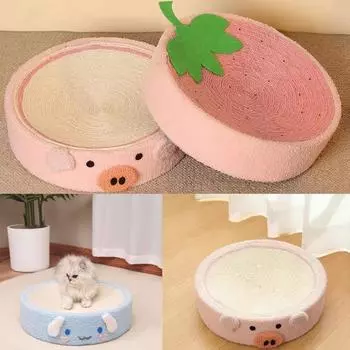 Когтеточка для милых домашних животных, круглая цельная, износостойкая и без перхоти, шлифовальная когтеточка для кошек, когтеточка для домашних кошек коричневый