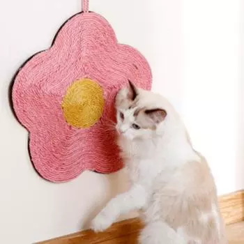 Когтеточка из сизаля для кошек, когтеточка для кошек, коврик для игрушек, коврик для кровати, точилка для когтей, скребки для кошек, шлифовальные подушечки для ногтей, мебель для домашних животных розовый