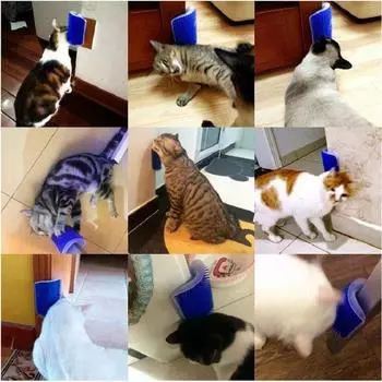 Когтеточка-массажер для кошек, царапающая домашних животных, щетка для удаления волос, расческа, стол для ухода за собаками, уход за котятами, аксессуары Royal Canin серый