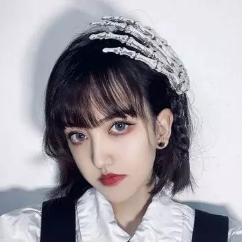 Когти панк рука кость череп женская заколка для волос корейский стиль заколка Хэллоуин шпилька аксессуары для волос белый