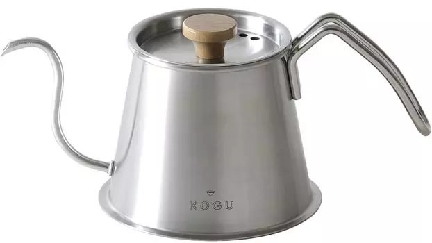 KOGU Coffee Tools Coffee Pot Two Drip Pot Pro 500ml with Lid in Direct Fire IH Compatible Dishwasher Safe Narrow Mouth Pour Directly Below Intravenous