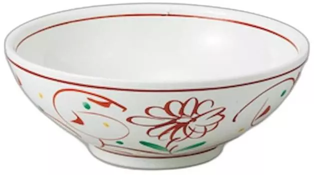 Kohiki Akae Hana noodle bowl x x Bowl Setomonohonpo 7.0 [21.3 21.3 8cm]