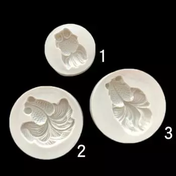 Кои в китайском стиле, маленькая золотая рыбка, сахарная форма для помадного торта, шоколадная форма