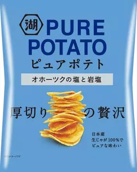 Koikeya Pure Potato Охотская соль и каменная соль 55 г x 12 пакетиков