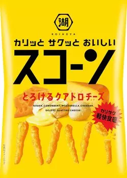 Koikeya Scone Melting Quattro Cheese 78 г x 12 пакетиков жёлтый