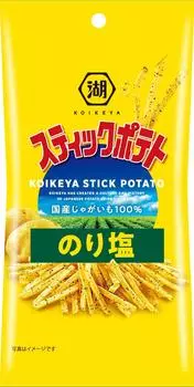 Koikeya Slim Bag Stick Картофельная соль с водорослями 34 г x 24 пакетика жёлтый