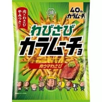 Koikeya Wabi Sabi Columnoucho Meat Uma Wasabi 92 г x 12 пакетиков