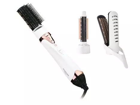 Koizumi Curling Negative Large Air Automatic 3 типа белых волос, ионизация, объем, 1000 Вт, переключение горячего/холодного воздуха, щетка, укладка, укладка, KHC-5050/W белый