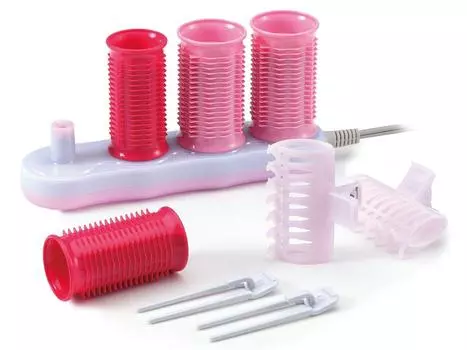 Koizumi hair 4 overseas pink curler, pieces, compatible, KHC-V400/P розовый