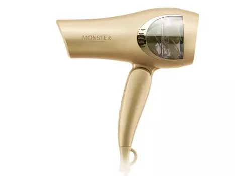 Koizumi Hair Double Fan Large Air Quick Automatic Negative Gold Dryer, Фен, Monster, Объем, Сушка, Переключение горячего/холодного воздуха, Ионизация, KHD-W825/N