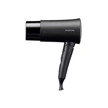 Koizumi Hair Dryer, Large Air Volume, Quick Drying, Scalp Function, Negative Ions, Lightweight, with Stand, Black KHD-K330/K