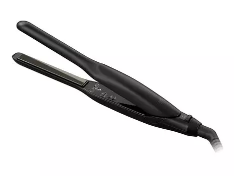 Koizumi Hair Iron Straight Negative Ion 12mm Width Plate Compatible with Overseas 2 Level Temperature Adjustment Black M s KMC-8310/K